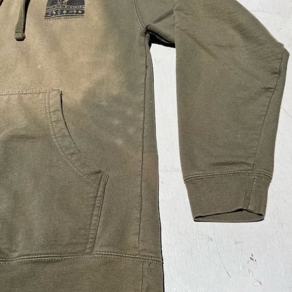 Men's Bird's Surf Shed Hoodie Green Logo NO SIZE Beach Surf CA San Diego Wax - Picture 8 of 13